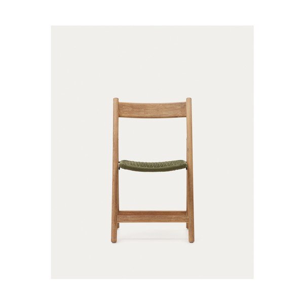 Zelena/u prirodnoj boji vrtna stolica od masivnog drveta Dandara – Kave Home-image-4