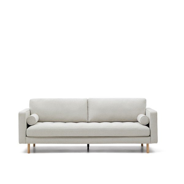 Sofa sivo-bež od šenila 222 cm Debra – Kave Home