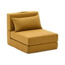 Senf žuta fotelja na rasklapanje Arty – Kave Home