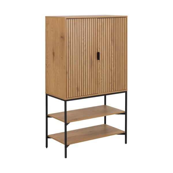 Ormarić u dekoru hrasta u prirodnoj boji 80x140 cm Jaipur – Actona-image-3