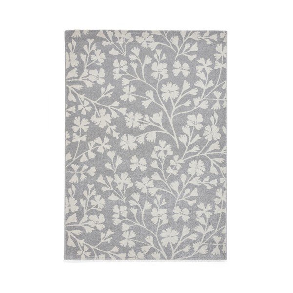 Sivi tepih 80x150 cm Grace Floral – Catherine Lansfield