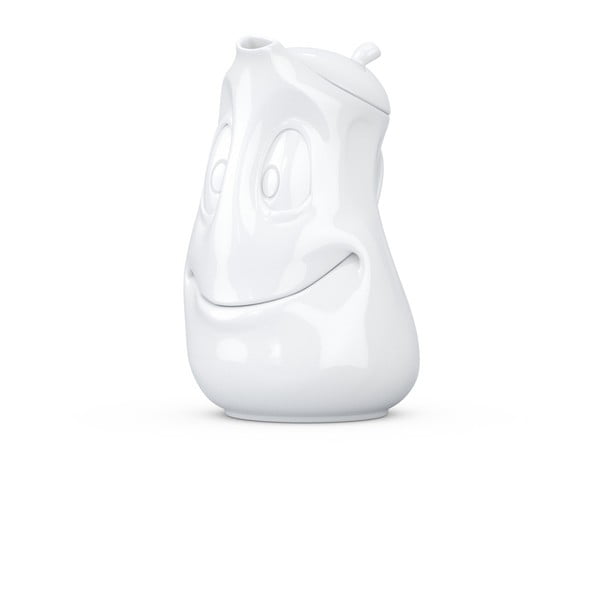 Bijeli porculanski čajnik nasmijani 58products, 1200 ml-image-2