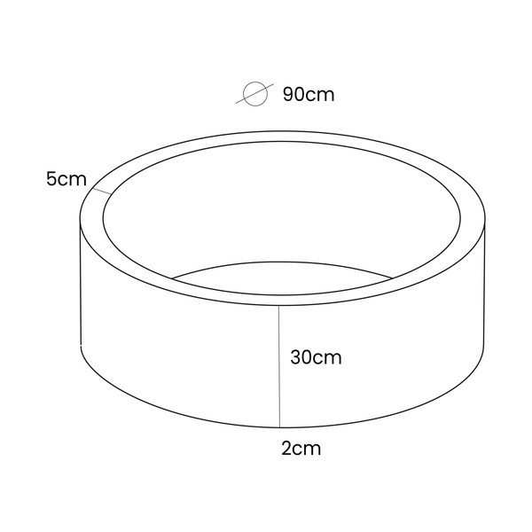 Svjetlo smeđi baršunasti bazen s lopticama ø 90x30 cm Montessori – Meowbaby-image-4