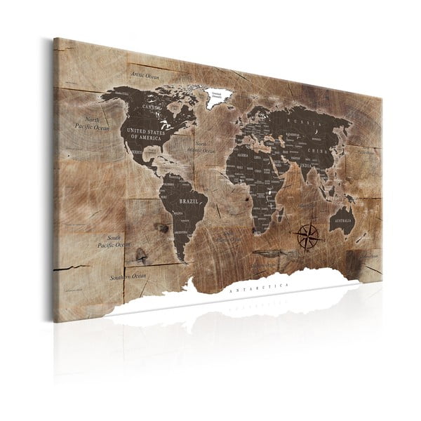 Karta svijeta Bimago Wooden Mosaic, 120 x 80 cm-image-2