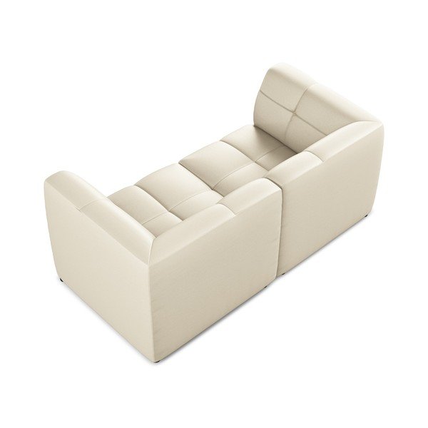 Bež sofa od imitacije kože 180 cm Aloha – Makamii-image-4