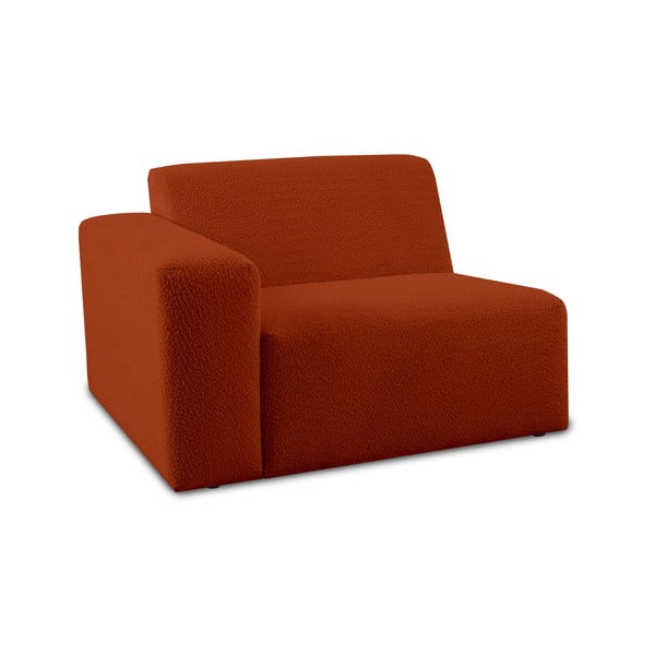 Ciglasta modularna sjedeća garnitura od bouclé tkanine (s lijevim kutom) Roxy – Scandic-image-1