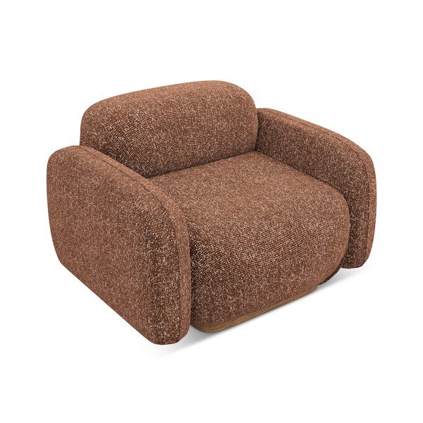 Narančasta/smeđa fotelja Ailani – Makamii-image-3