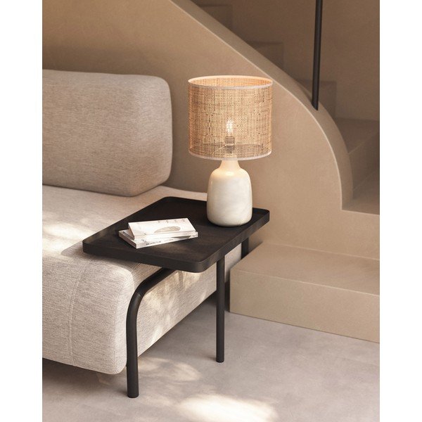 Krem/u prirodnoj boji stolna lampa keramička (visina 46 cm) Erna – Kave Home-image-1