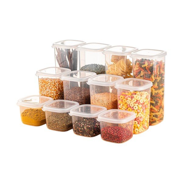 Posude za namirnice u setu 12 kom za čuvanje hrane Fresco – Hermia