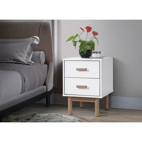 Bijeli noćni ormarić Melanie – Støraa-image-1