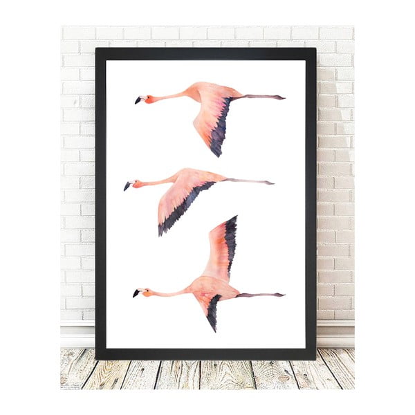 Slika Tablo centar Flamingos, 24 x 29 cm