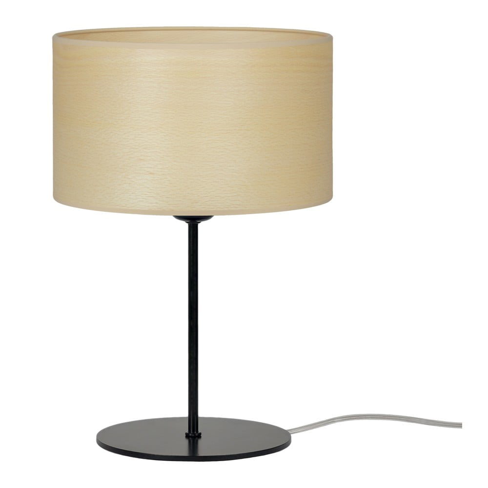 Bež stolna lampa od prirodnog furnira Sotto Luce Tsuri S Light, ⌀ 25 cm