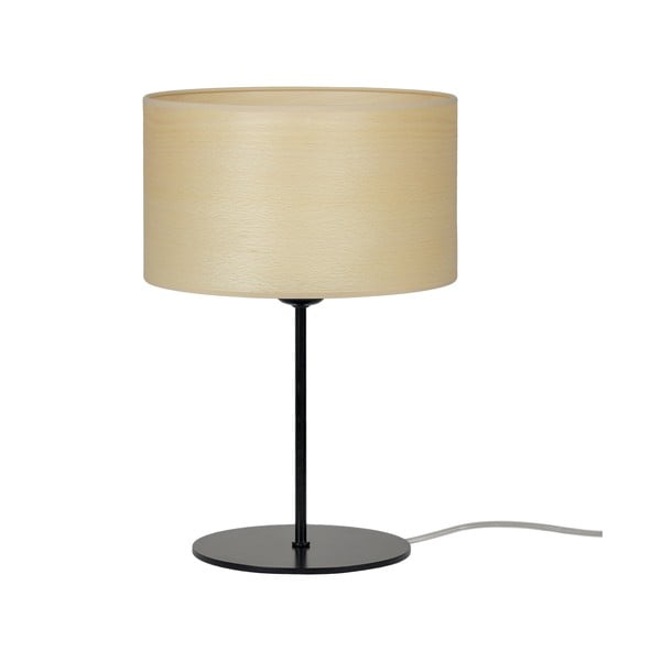 Bež stolna lampa od prirodnog furnira Sotto Luce Tsuri S Light, ⌀ 25 cm