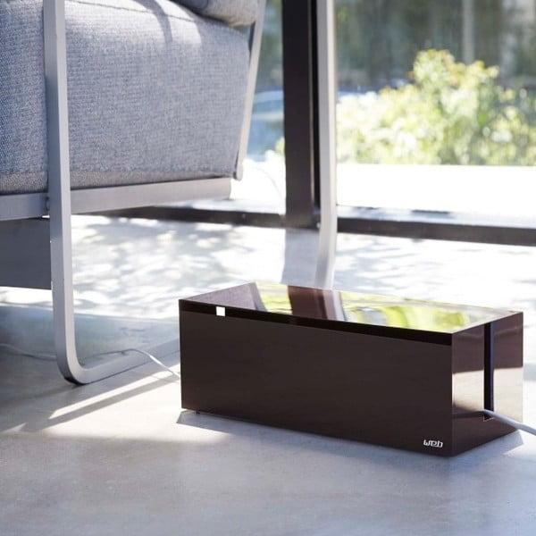 Crno-smeđa kutija za punjače YAMAZAKI Web Cable Box-image-4