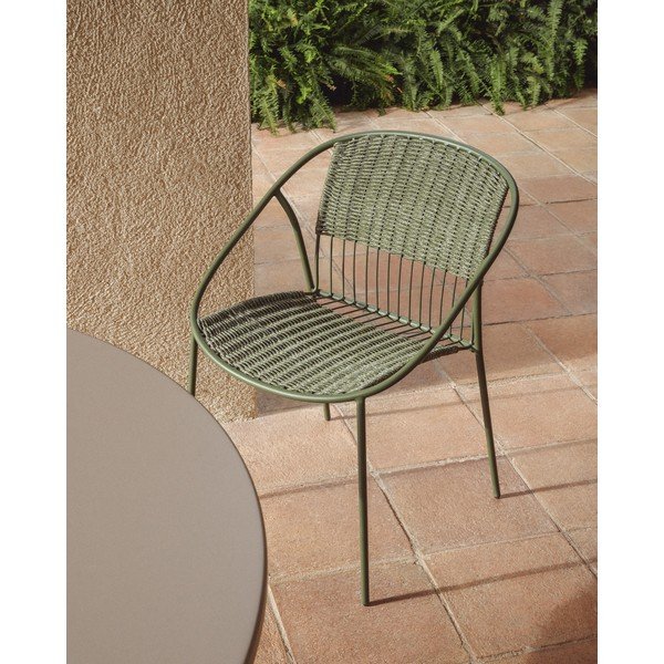 Tamno zelena vrtna stolica Atrani – Kave Home-image-1