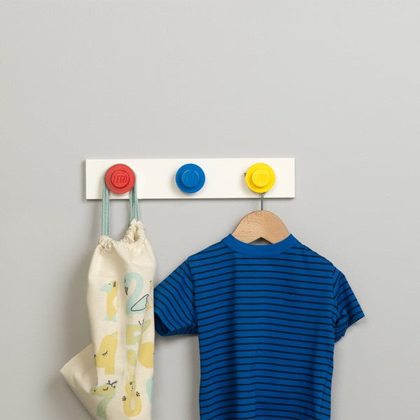 Zidna vješalica u crvenoj, plavoj i žutoj boji LEGO®-image-1