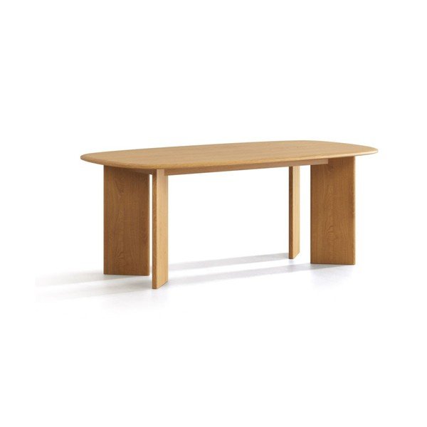Blagovaonski stol od punog hrasta 100x200 cm Charlotte – Micadoni 