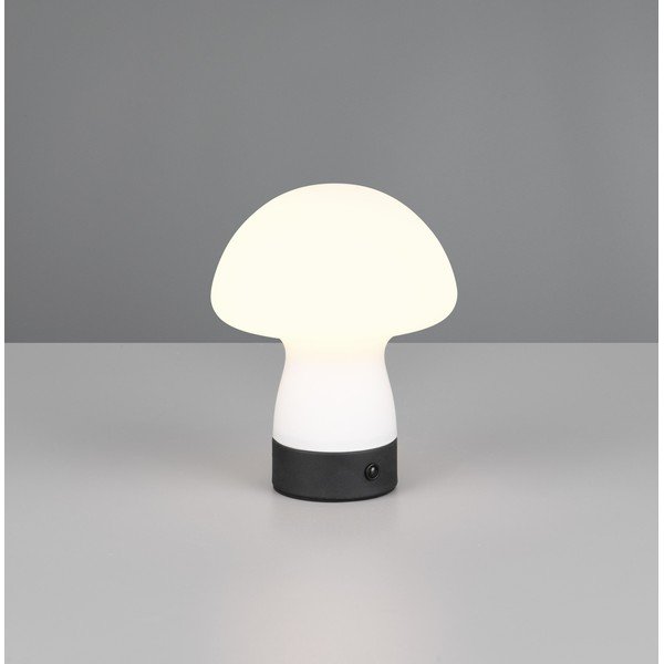Mat bijela LED stolna lampa sa staklenim sjenilom (visina 18 cm) Dooley – Reality-image-1