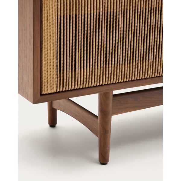 Smeđa TV komoda u dekoru oraha 200x50 cm Elan – Kave Home-image-4