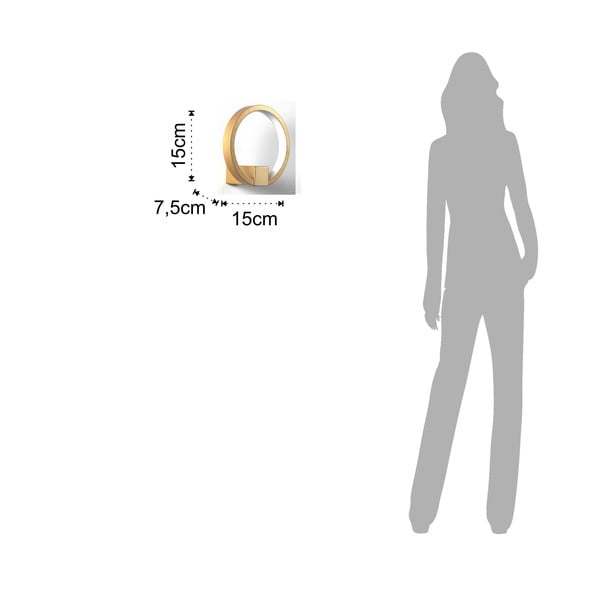 Zidna lampa u zlatnoj boji Tomasucci Prsten, ø 15 cm-image-3