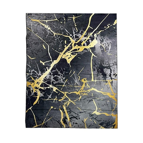 Crno-zlatni tepih 140x80 cm Modern Design - Rizzoli
