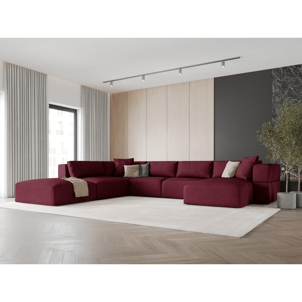 Bordo kutna garnitura (s lijevim kutom/u obliku slova "U") Esther – Milo Casa-image-1