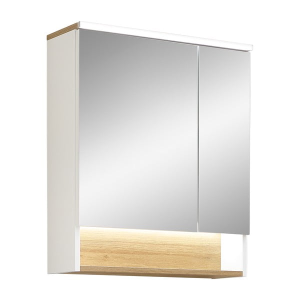 Bijeli kupaonski ormarić 72x60 cm Quickset 383 – Pelipal-image-2