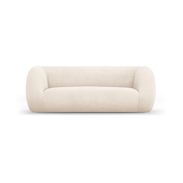 Krem sofa od bouclé tkanine 210 cm Essen – Cosmopolitan Design