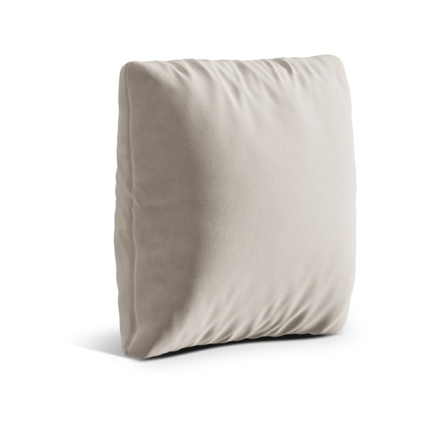 Bež baršunast ukrasni jastuk za sjedeću garnituru Kemi – Cosmopolitan Design-image-1