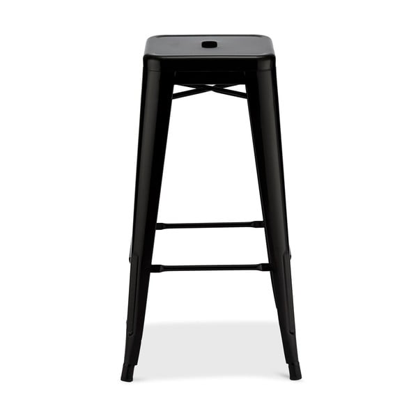 Crne metalne barske stolice u setu 2 kom 76 cm Korona – Furnhouse-image-2