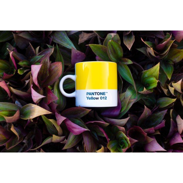 Žuta  porculanska šalica za espresso 120 ml Yellow 012 – Pantone-image-1