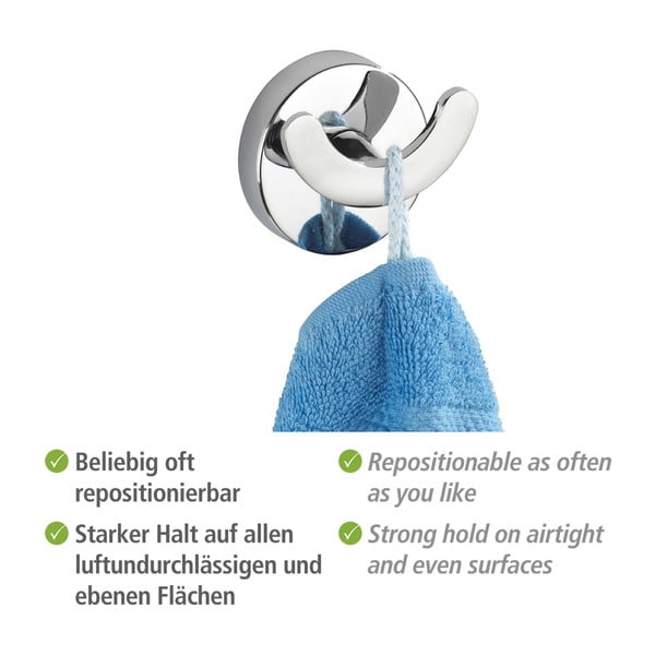 Samostojeća kuka Wenko Vacuum-Loc Capri Duo opterećenja do 33 kg-image-1