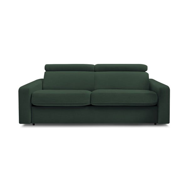 Tamno zelena sklopiva sofa 215 cm Monaco – Bobochic Paris