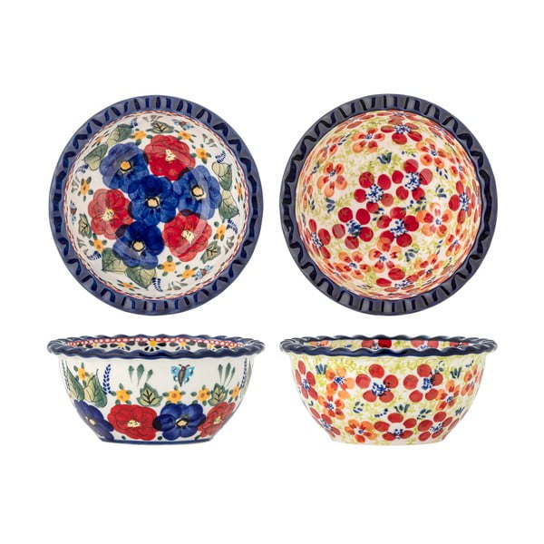 Zdjelice u setu za posluživanje 2 kom od kamenine 380 ml Florist – Bloomingville