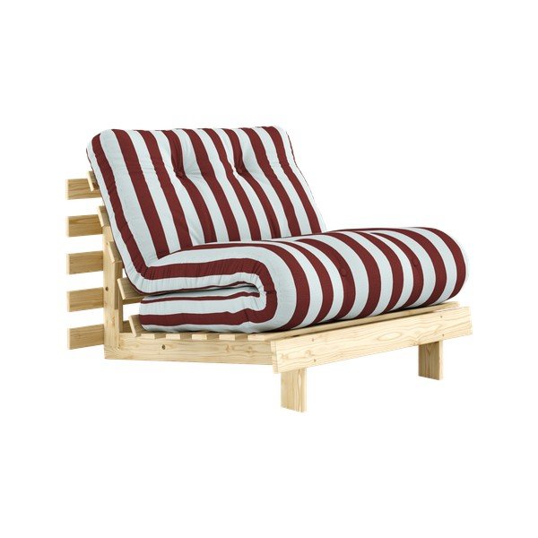 Bordo/svijetlo plava futon/drvena fotelja Roots – Karup