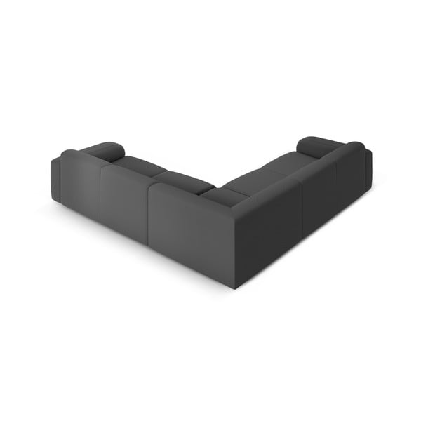 Tamno siva kutna garnitura od bouclé tkanine (promjenjiva) Molino – Micadoni Home-image-3