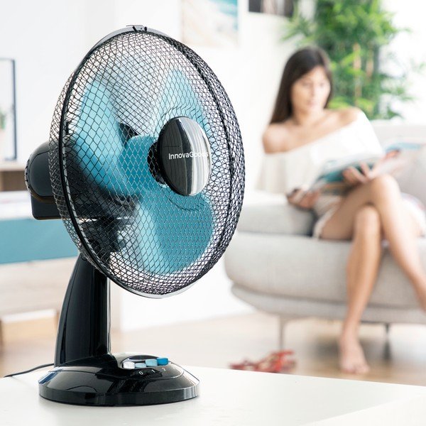 Crni stolni ventilator InnovaGoods-image-4