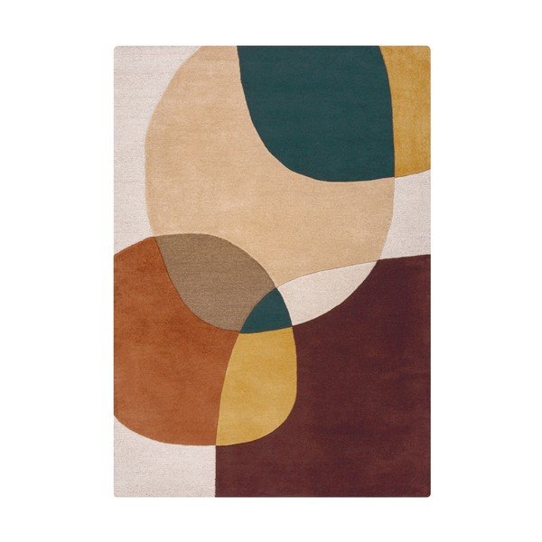 Ljubičasti ručno rađen vunen tepih 120x170 cm Glow Purple Multi – Flair Rugs