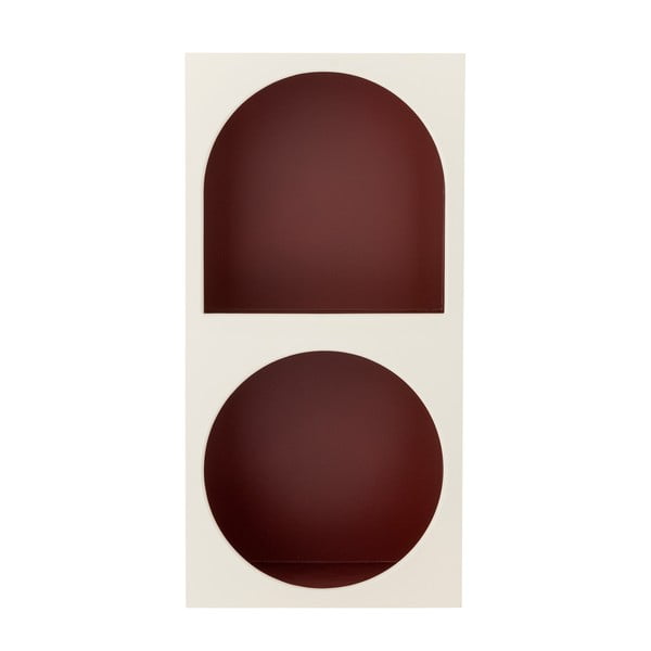 Crvena/bijela zidna polica 30x60 cm Graphia – Bloomingville