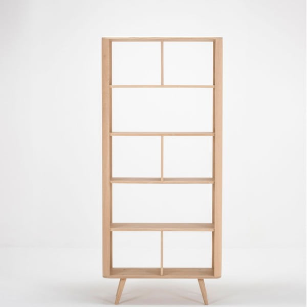 Biblioteka od hrastovine Gazzda Ena, 90 x 35 x 200 cm-image-2