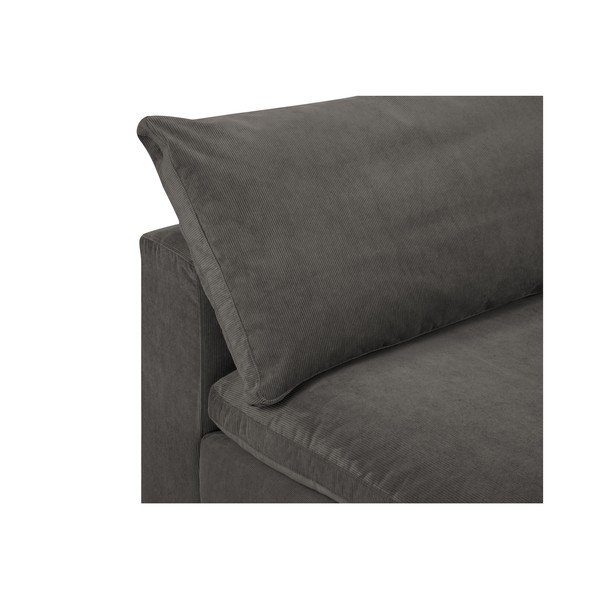 Tamnosmeđi kutni dio modularne sofe od samta Windsor & Co Sofas Galaxy, desni kut-image-1