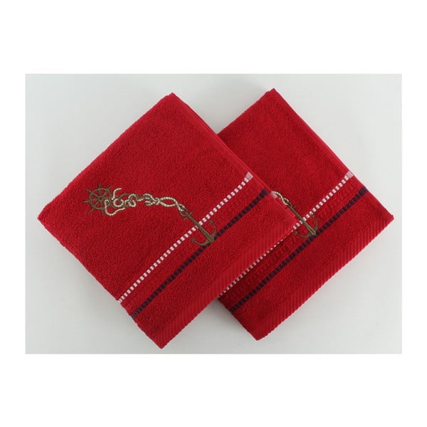 Set od 2 ručnika Marina Red Cipa, 50x90 cm
