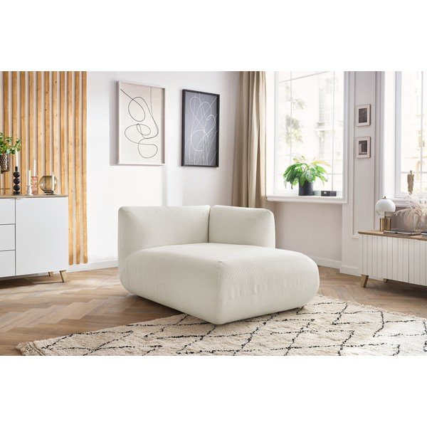 Bijela modularna sjedeća garnitura od samta (s desnim kutom) Lecomte – Bobochic Paris-image-1
