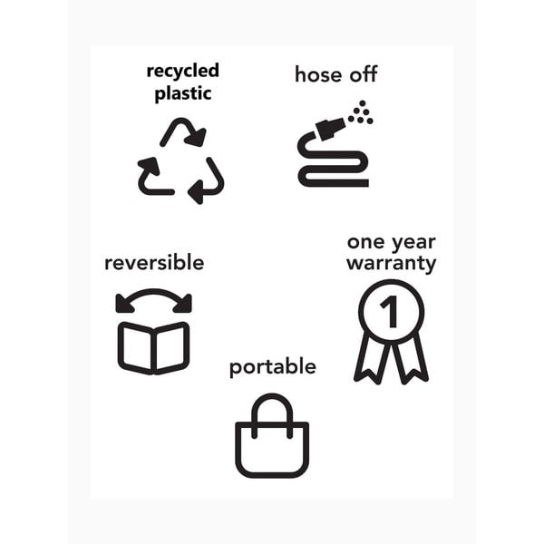 Iznad-zlatni dvostrani vanjski tepih od reciklirane plastične fabrice hab Sydney, 150 x 240 cm-image-4