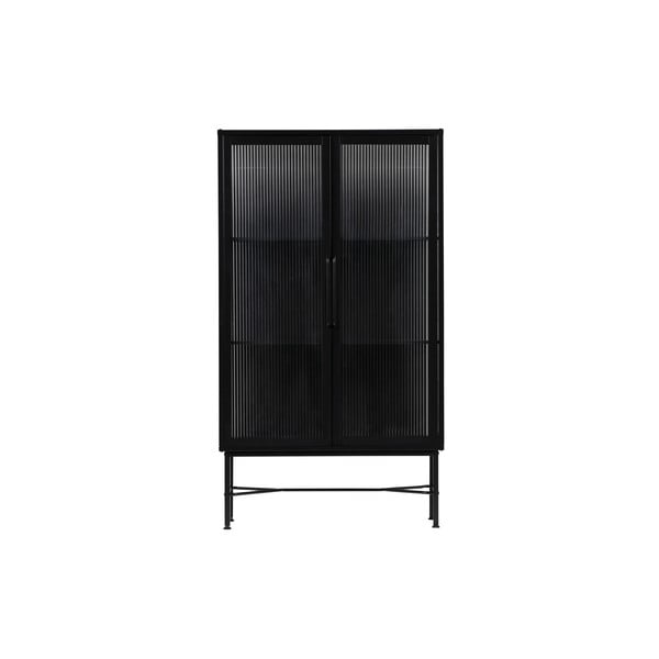 Crna metalna vitrina 85x150 cm Zion – WOOOD