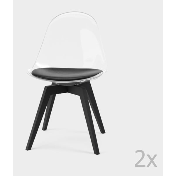 Set od 2 prozirne blagovaonske stolice Tenzo Bonni