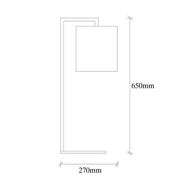 Crno-bež stolna svjetiljka Opviq lights Profil-image-3