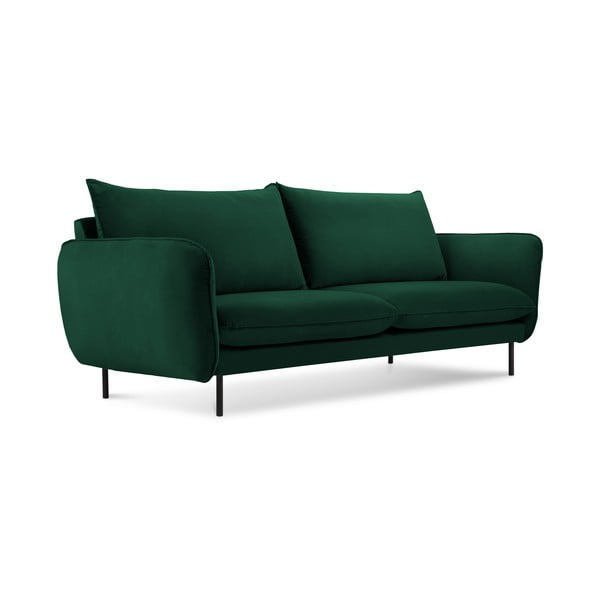 Tamnozelena baršunasta sofa 160 cm Vienna - Cosmopolitan Design