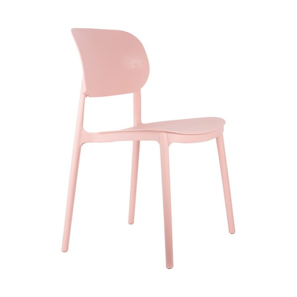 Svijetlo ružičaste plastična blagovaonske stolice u setu 4 kom Cheer – Leitmotiv