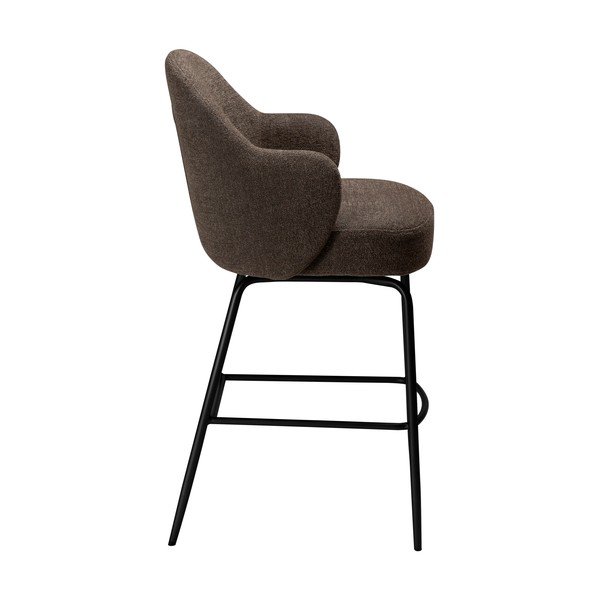 Smeđa okretna barska stolica (visine sjedala 70 cm) Bae – DAN-FORM Denmark-image-3